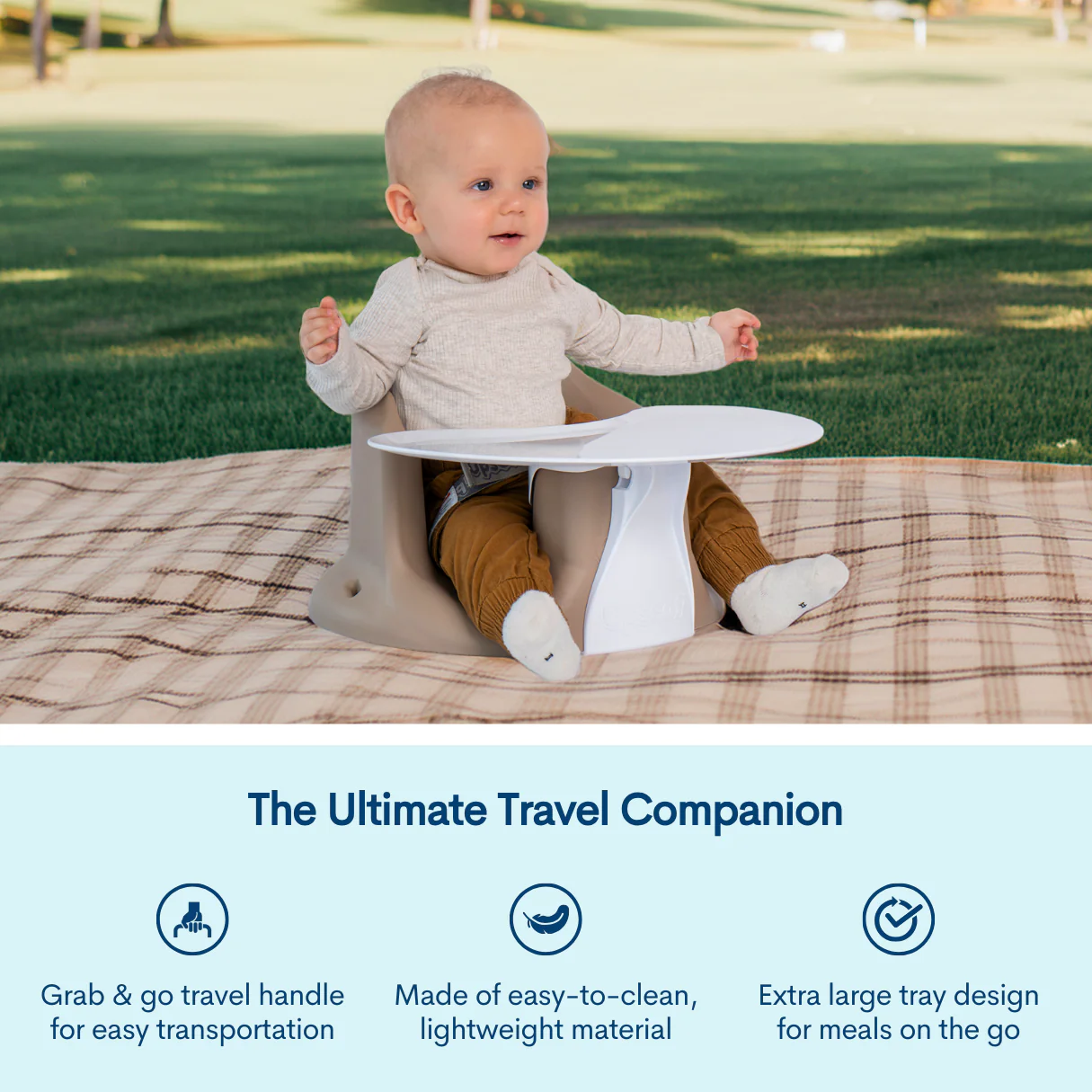 Upseat Baby Floor & Booster Seat with Tray - Image 28